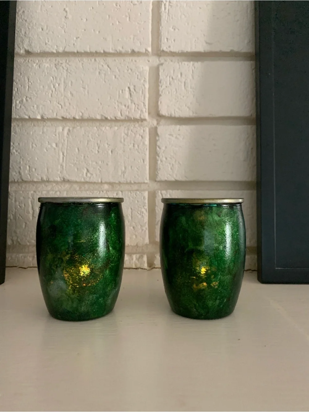Hand Painted Votive Candle Holders
